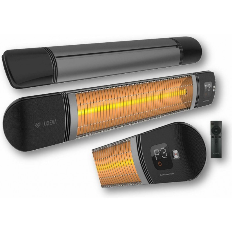 Luxeva PRO-WL Σόμπα Ηλεκτρική Επιτοίχια Υπερύθρων με Τηλεχειριστήριο Μαύρο 2500W